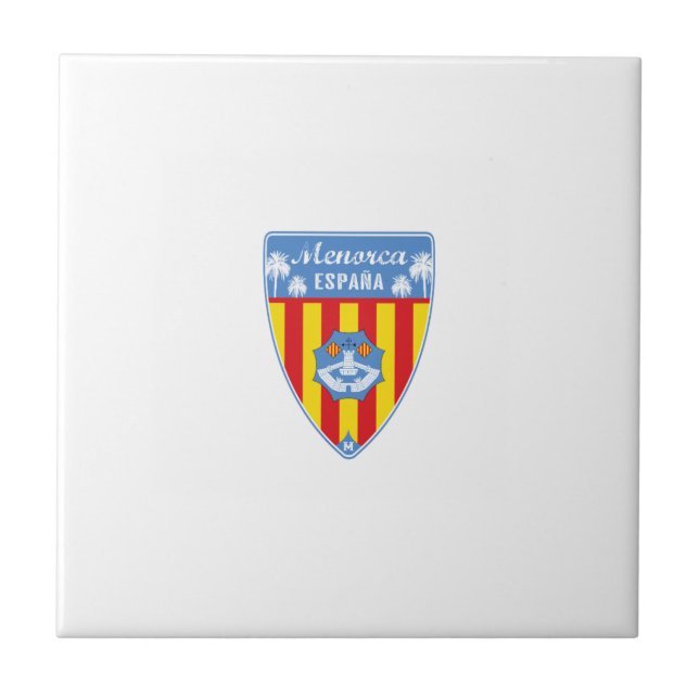 Menorca Spanien Kakelplatta (Framsidan)