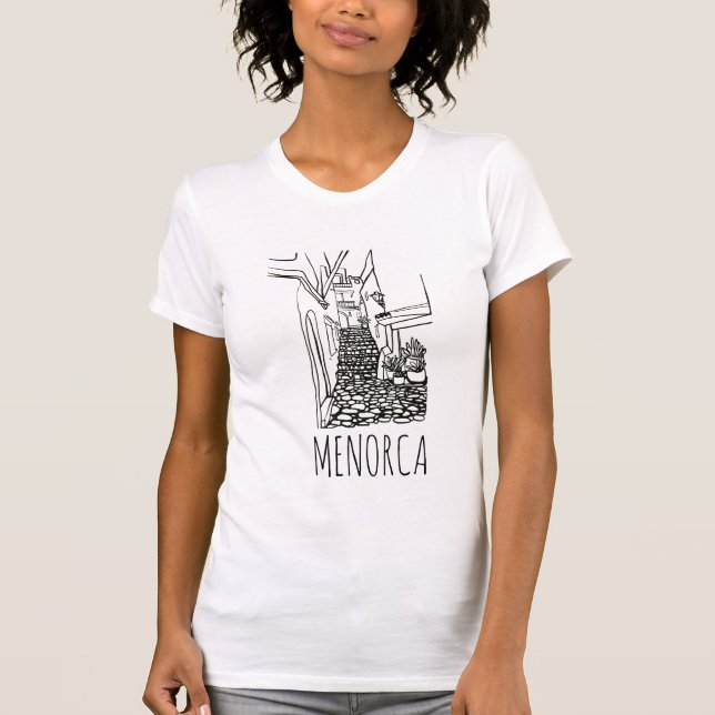 MENORCA, Spanien T Shirt (Framsida)