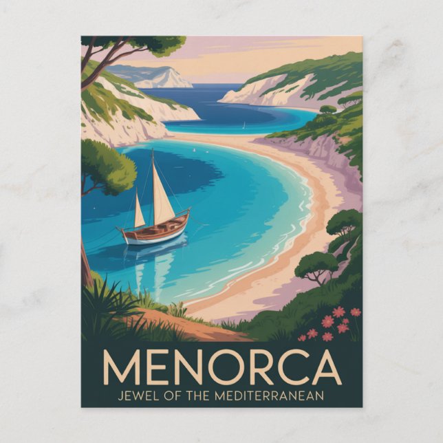 Menorca Spanien Vykort (Framsida)