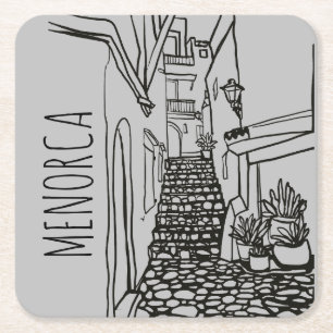 Menorca Underlägg Papper Kvadrat