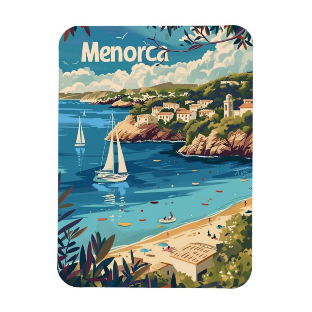 Menorca Vintage Magnet (Vertikal)