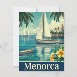 Menorca vintage vykort