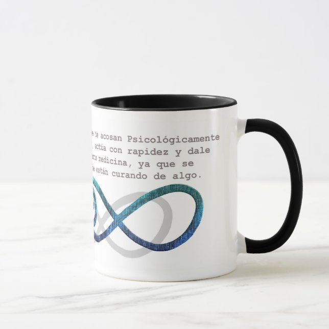 menos infinito "Día del maltrato Psicológico" Mugg (Höger)