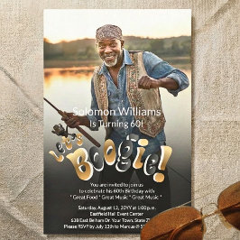 Men's 60th Birthday Party Photo Inbjudningar