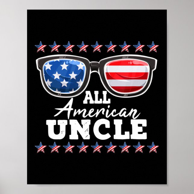 Mens All American UNCLE Män  Poster (Framsidan)