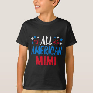 Mens american mimi mormor 4 juli matchande t shirt