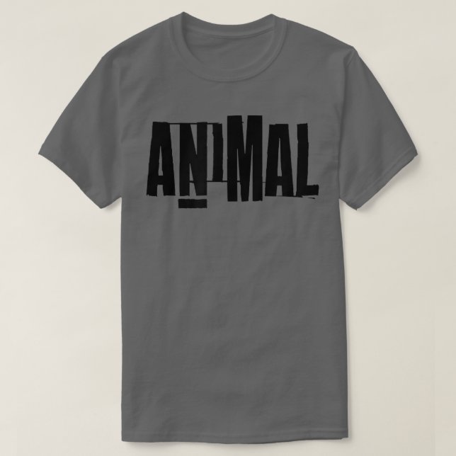 Mens ANIMAL Gym Fitness Workout Bodybuilding Motiv T Shirt (Design framsida)