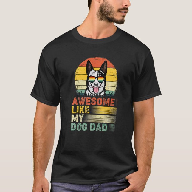 Mens  Australian Cattle Årgång Åh Så Nice Som Min  T Shirt (Framsida)