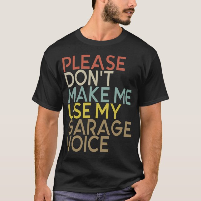 Mens Auto Mekaniker Rolig Garage Röst Fixar Bilar  T Shirt (Framsida)
