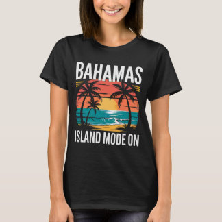 MENS BAHAMAS TSHIRT Island Mode On Summer Beach T Shirt