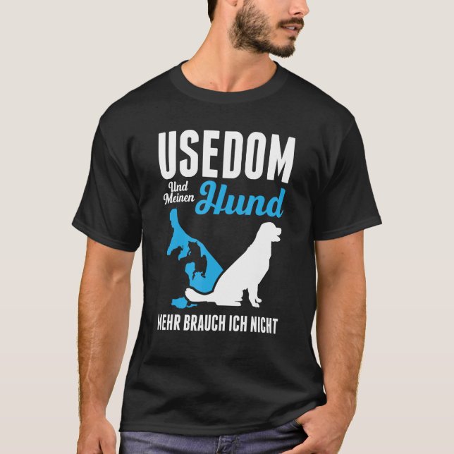 Mens Baltic Sea Island Usedom Coast Holiday Beach  T Shirt (Framsida)