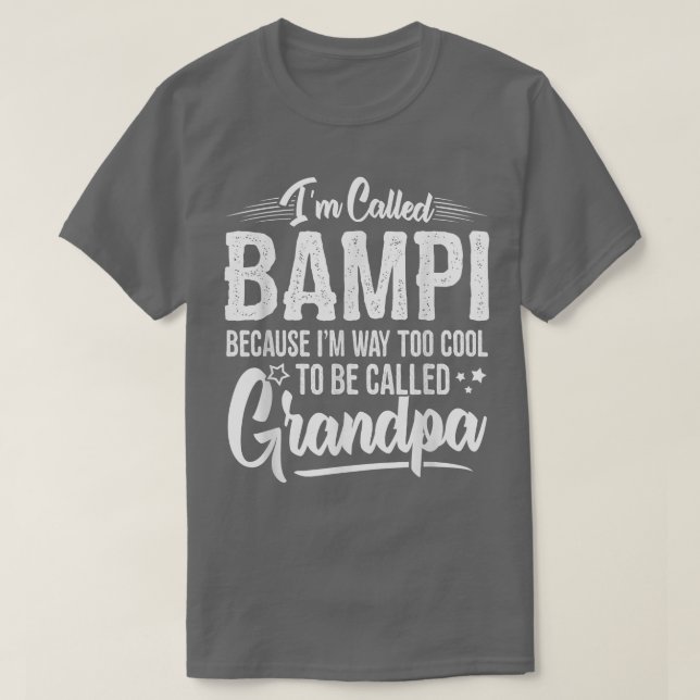 Mens Bampi Tee  from Grandchildren Funny Grandfath (Design framsida)