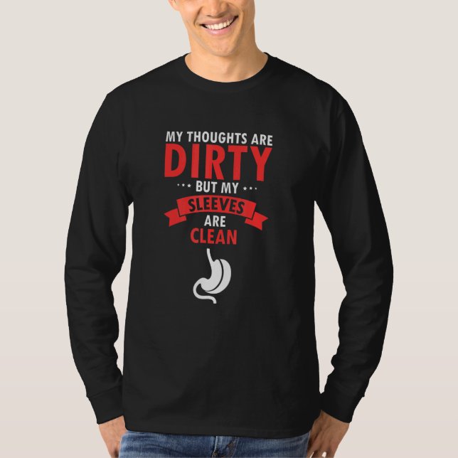 Mens Bariatric Sleeve and Weigh Loss Surgery Desig T Shirt (Framsida)