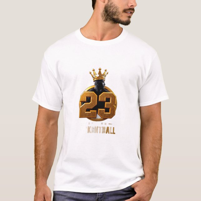 Men's Basic T-Shirt BASKETBALL (Framsida)