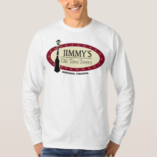 Men's Basic White JOTT Logo Long Sleeve T Shirt