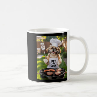 Mens Bbq Grillbar Pet The Cook Hund Pappa Meme Shi Kaffemugg