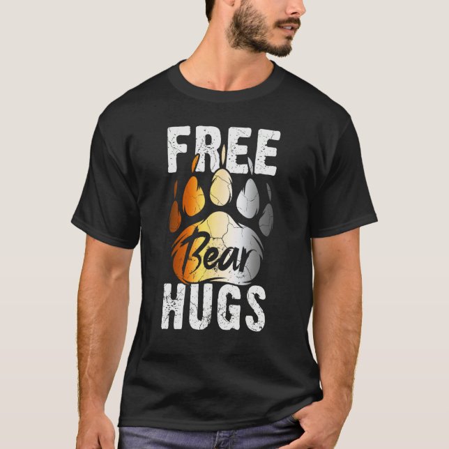 Mens Bear Paw Bear Community Bear Flag Gay Bear Pr T Shirt (Framsida)