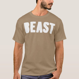 Mens BEAST Gym Fitness Workout Bodybuilding Motiva T Shirt