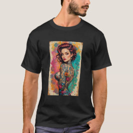 Mens Beautiful Graphic Image of Wine, Women & Song T Shirt