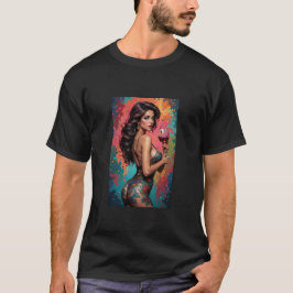 Mens Beautiful Graphic Image of Wine, Women & Song T Shirt