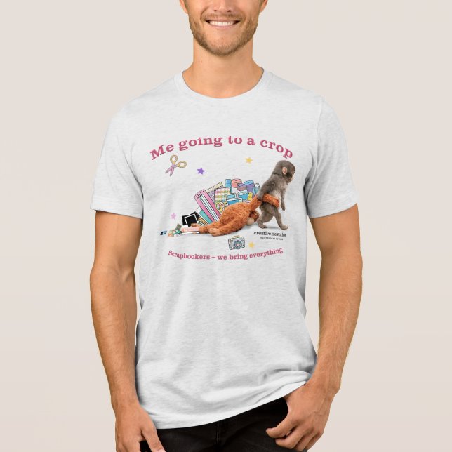 Men's Bella Canvas Punch Monkey Shirt T (Framsida)