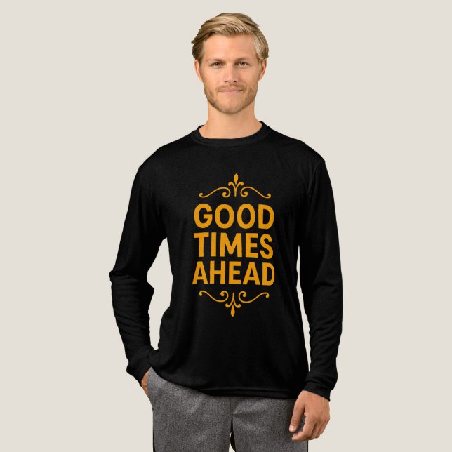 Men's Bella+Canvas Tri-blend Long Sleeve Shirt, So T Shirt (Hel framsida)