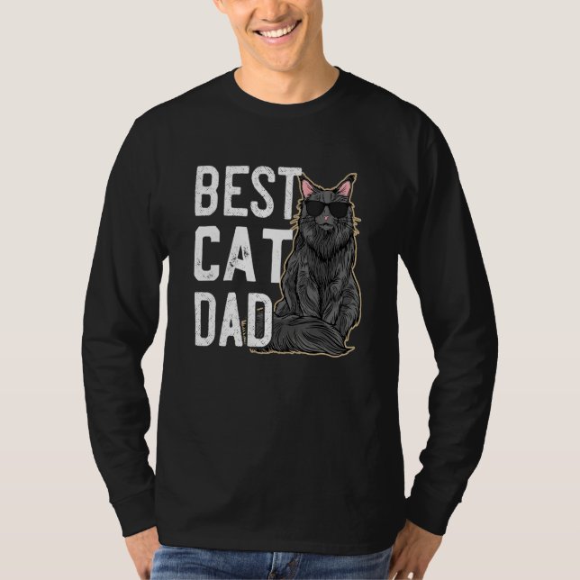 Mens   Best Cat Dad Ever   for at   of Maine Coons T Shirt (Framsida)