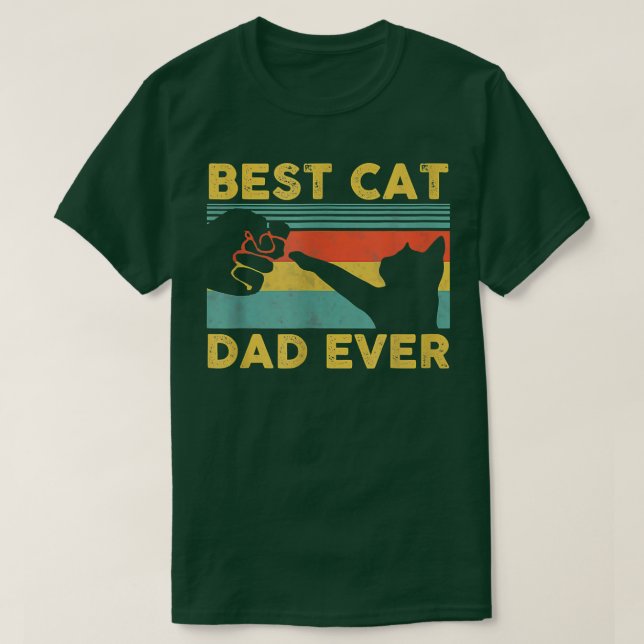 Mens Best Cat Dad Ever Tee Funny Cat Daddy Father' (Design framsida)