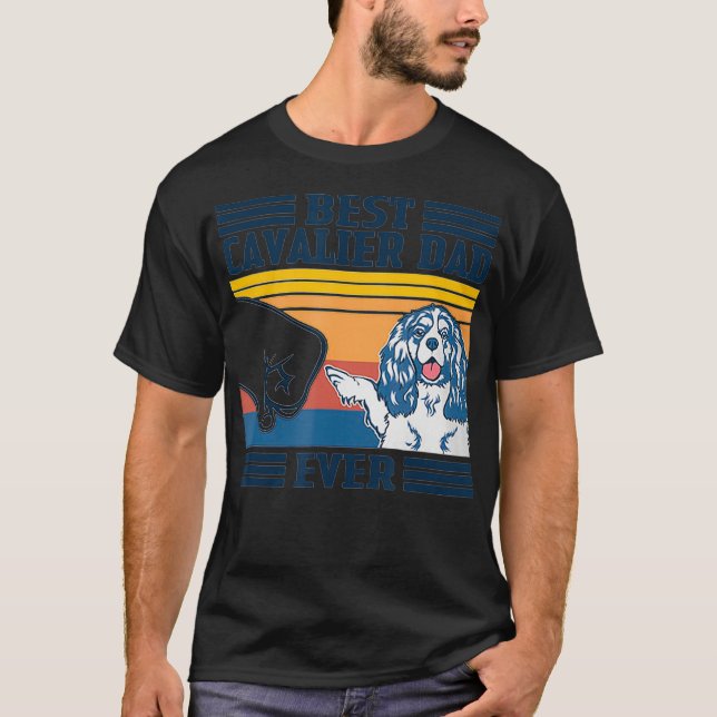 Mens Best Cavalier King Charles Spaniel Dad Ever F T Shirt (Framsida)