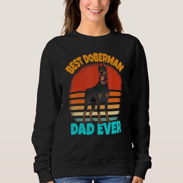 Mens Best Doberman Dad Ever  Doberman Pinscher T Shirt (Framsida)