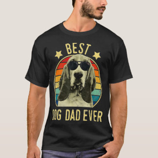 Mens Best Dog Dad Ever Basset Hound Father's Day G T Shirt