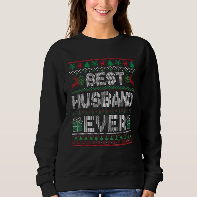 Mens Best Husband Ever Christmas Pajamas Matching  T Shirt (Framsida)