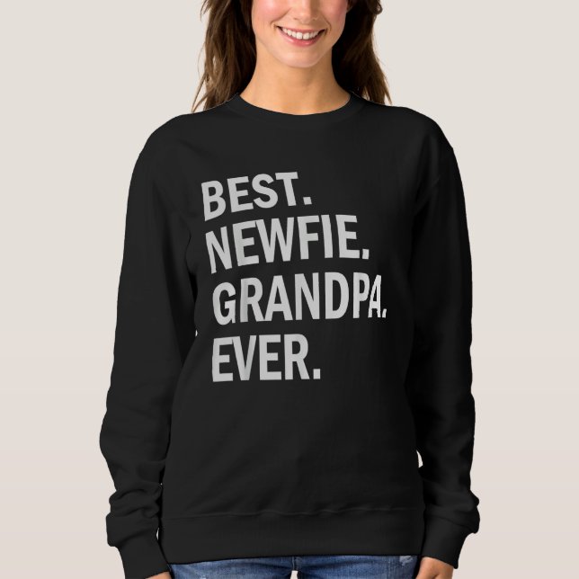 Mens Best Newfie Grandpa Ever  Newfoundland Dog T Shirt (Framsida)