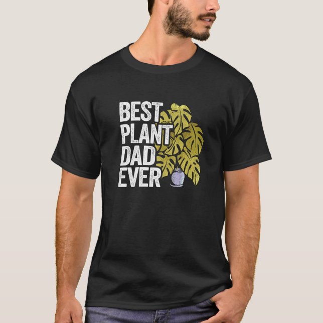 Mens Best Plant Dad Ever Garden Landscaper Gardene T Shirt (Framsida)