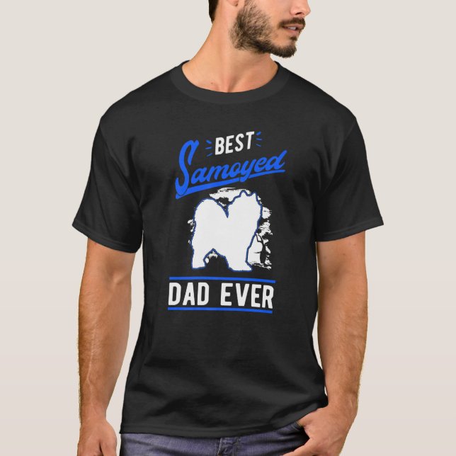 Mens Best Samoyed Dad Ever Samoyed Dad   T Shirt (Framsida)