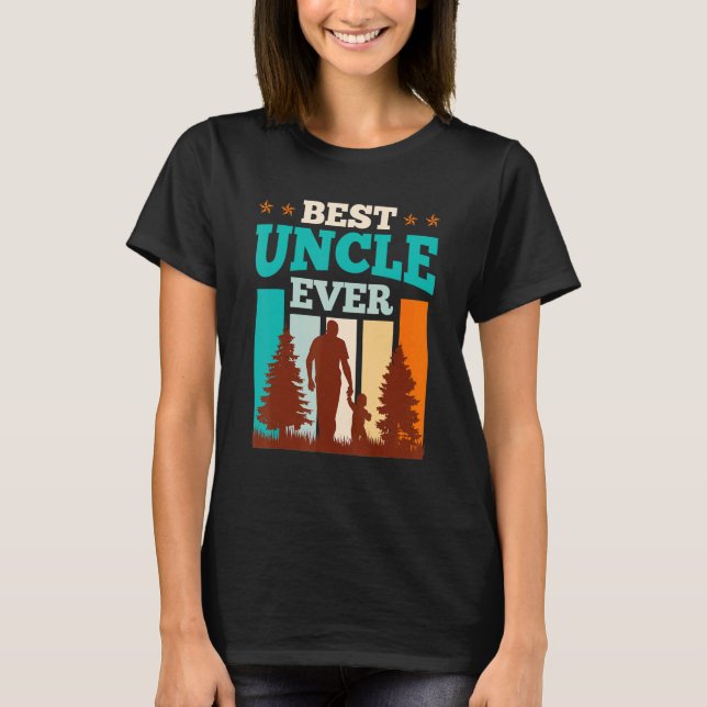 Mens Best uncle ever uncle T Shirt (Framsida)