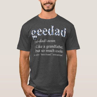 Mens Blue Tie Die Cool Geedad Like a Grandfather  T Shirt