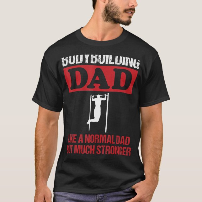Mens Bodybuilding Dad Saying Pull Ups Strength Tra T Shirt (Framsida)