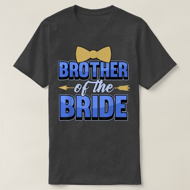 Mens Brother of the bride  T Shirt (Design framsida)