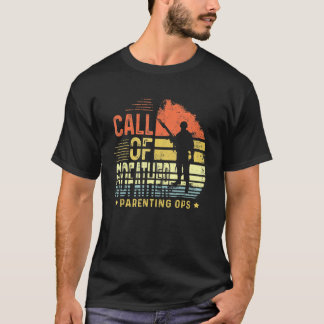 Mens Call Of Godfather Parenting Ops For Men Gamer T Shirt