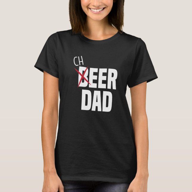 Mens Cheer Dad Cheerleading Dad Beer  Cheerleader  T Shirt (Framsida)