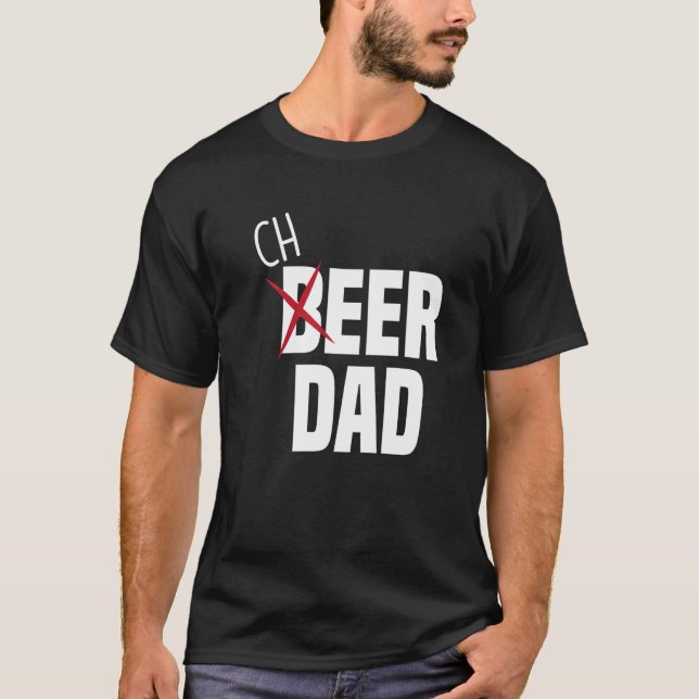 Mens Cheer Dad Cheerleading Dad Beer  Cheerleader  T Shirt (Framsida)
