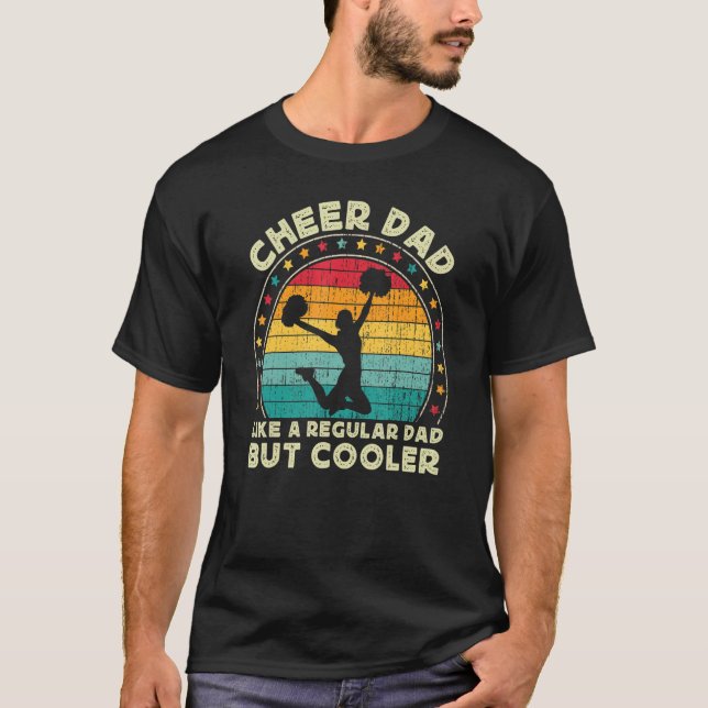 Mens  Cheer Dad For Men Cheerleading Cheerleader D T Shirt (Framsida)