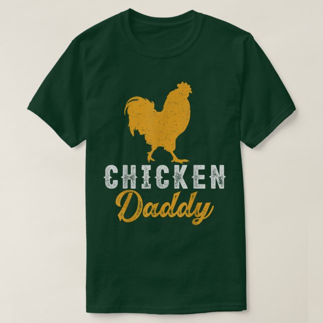 Mens Chicken Farmer Dad Retro Best Chicken Daddy F T Shirt (Design framsida)