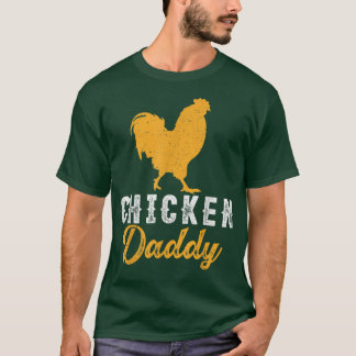 Mens Chicken Farmer Dad Retro Best Chicken Daddy F T Shirt