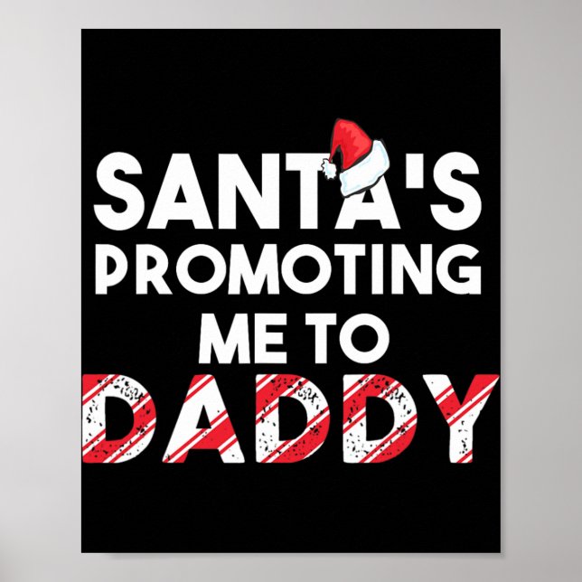 Mens Christmas Pregnancy Announcement - New Dad Gi Poster (Framsidan)