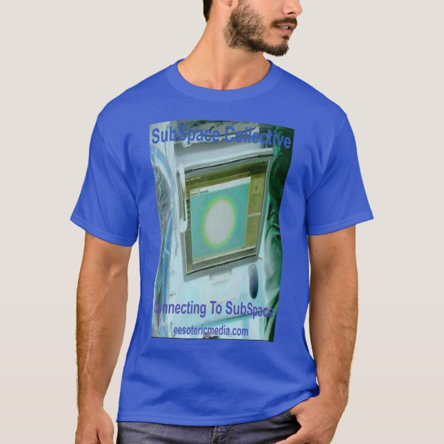 Men's "Connecting To SubSpace" colored t-shirt (Framsida)