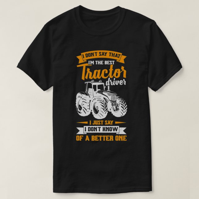 Mens Cool & Funny Farmer Saying Tractor Driver Far T Shirt (Design framsida)
