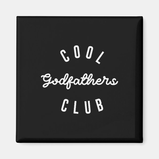Mens Cool Godfathers Club, Pregnancy Announcement  Magnet (Framsidan)