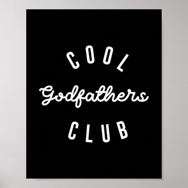 Mens Cool Godfathers Club, Pregnancy Announcement  Poster (Framsidan)
